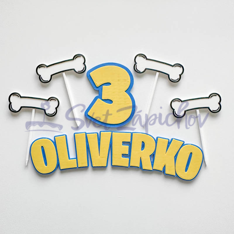 Meno a číslo v štýle Paw Patrol