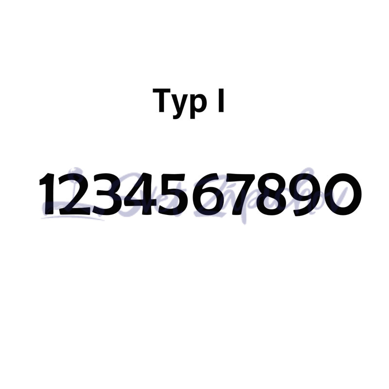 Jednočíslo 0-9 Typ čísla I