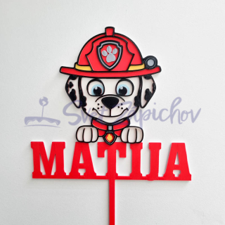 Paw Patrol Marshall s menom 