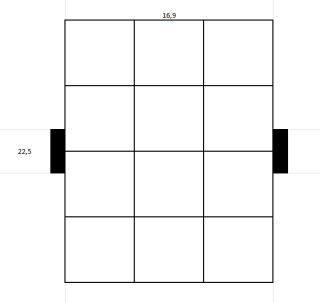 Naznačovač rezov 12 x 5,5 x 5,5