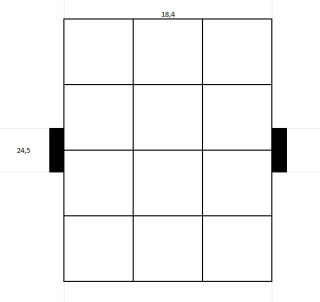 Naznačovač rezov 12 x 6 x 6