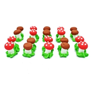 Ozdoba cukrové hríbiky 20 ks