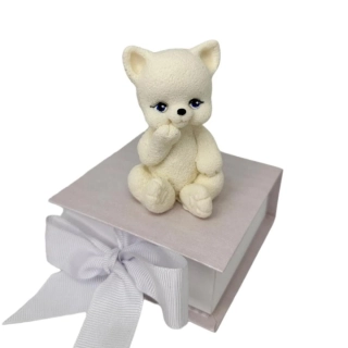 Čokoládová figúrka mačiatko biele