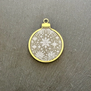 Vianočná ozdoba Guľa s vločkami