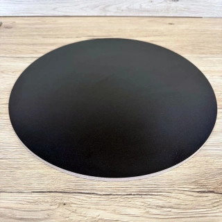 Hrubý 8 mm podnos kruh - Čierny