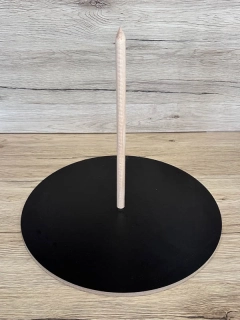 Podnos kruh 8 mm s tyčou - Čierny