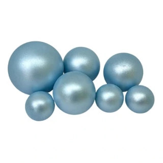 Čokoládové gule perleťové modré 6 ks