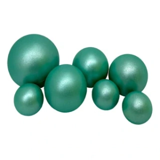 Čokoládové gule perleťové zelené 6 ks
