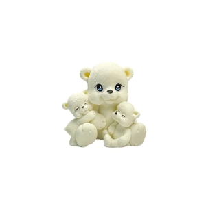 Čokoládová figúrka macko mama s deťmi