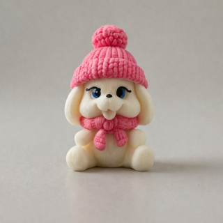 Cukrový zajačik s ružovou čiapkou