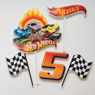 Set Hot Wheels s menom